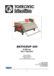 QEP BATICOUP 200 Manual Original