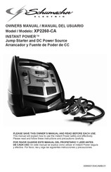 Schumacher Electric INSTANT POWER XP2260-CA Manual Del Usuario