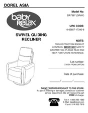 Dorel Baby Relax DA7397 Manual