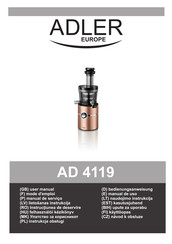 Adler europe AD 4119 Manual De Uso