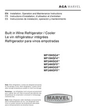 AGA MARVEL MP24WDG5RS Instrucciones De Instalación, Operación Y Mantenimiento