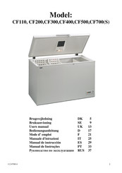 Tefcold CF400 Manual De Instruccion