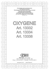 Gessi OXYGENE 13332 Manual Del Usuario