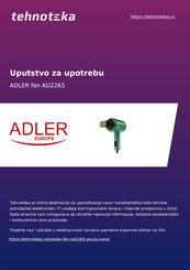 Adler europe AD 2265 Manual De Uso