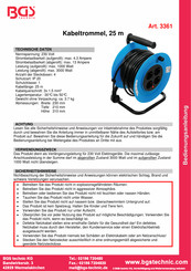 BGS technic 3361 Manual De Instrucciones