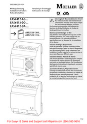 Moeller EASY412-DA Serie Instrucciones De Montaje