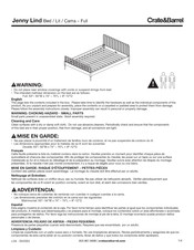 Crate&Barrel Jenny Lind Guia De Inicio Rapido