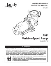 Jandy FHPM1.5-2 Manual De Instalación Y Operación