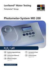 Tintometer Lovibond MD 200 Instrucciones