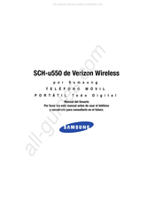 Samsung SCH-u550 Manual Del Usuario