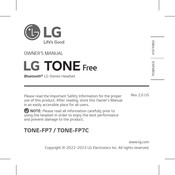 LG TONE-FP7 Manual Del Propietário