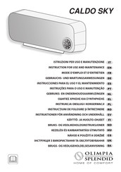 Olimpia splendid CALDO SKY Instrucciones Para El Uso Y El Mantenimiento