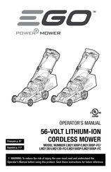 EGO POWER+ LM2150SP Manual Del Operador