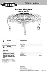 Uniflame WAF517A Manual Del Propietário