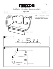 Mazda 0000-8B-S01 Instrucciones De Uso