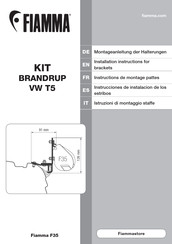 Fiamma KIT BRANDRUP VW T6 Instrucciones De Instalación