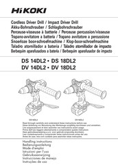 HIKOKI DV 14DL2 Instrucciones De Manejo