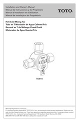 Toto TLM10 Manual De Instrucciones Y Del Propietario