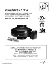 S&P powervent pv-100X Instrucciones De Montaje