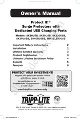 Tripp-Lite Protect It! SK12USB Manual Del Propietário