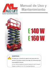 Alo Lift E 160 W Manual De Uso Y Mantenimiento