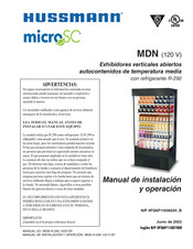 Hussmann MicroSC MDN4775B1A/S1A Manual De Instalación Y Operación