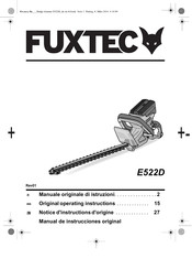 FUXTEC E522D Manual De Instrucciones Original