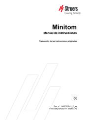 Struers Minitom Manual De Instrucciones