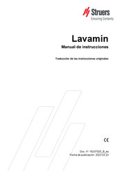 Struers Lavamin Manual De Instrucciones