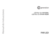 thomann fun generation LED Pot 12x1W RGBW Manual De Instrucciones