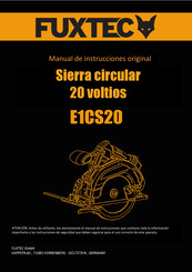 FUXTEC E1CS20 Manual De Instrucciones