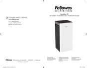 Fellowes AeraMax SV Manual De Instrucciones