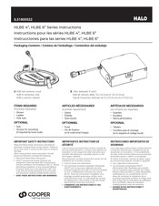 Cooper Lighting Halo HLBE 4 Serie Manual De Instrucciones