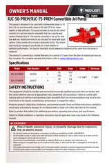 red lion RJC-75-PREM Manual Del Propietário