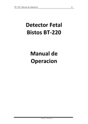 Bistos BT-220 Manual De Operación