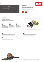 K&K M3500N Instrucciones