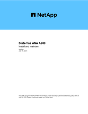 NetApp ASA A900 Manual Del Usuario