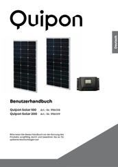 Quipon Solar 100 Manual De Instrucciones