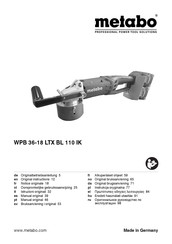 Metabo WPB 36-18 LTX BL 230 Manual Original