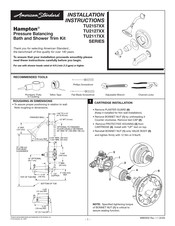 American Standard Hampton TU2157 Serie Instrucciones De Instalación