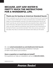 American Standard Aspirations 7061131 Manual Del Propietário