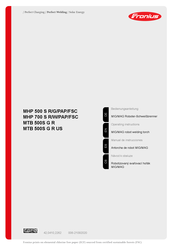 Fronius MHP 700 S R Manual De Instrucciones