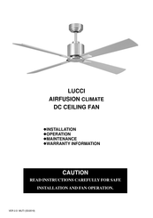 LUCCI AIRFUSION CLIMATE Manual De Instrucciones