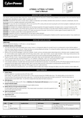 Cyberpower UT550G Manual Del Usuario