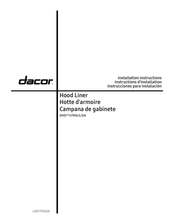 Dacor DHD U790LS/DA Serie Instrucciones Para Instalación