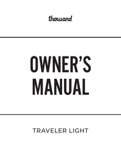 thousand TRAVELER LIGHT Manual Del Propietário