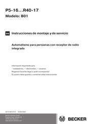 Becker P40-17-B01 Instrucciones De Montaje Y De Servicio