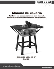 Elite TS250 Manual De Usuario