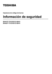 Toshiba BA420T-GS12-QM-S Información De Seguridad