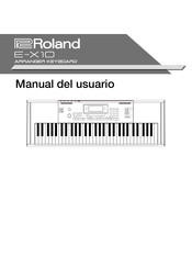 Roland E-X10 Manual Del Usuario